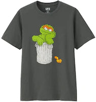 Kaws x Uniqlo x Sesame Street Oscar the Grouch tee