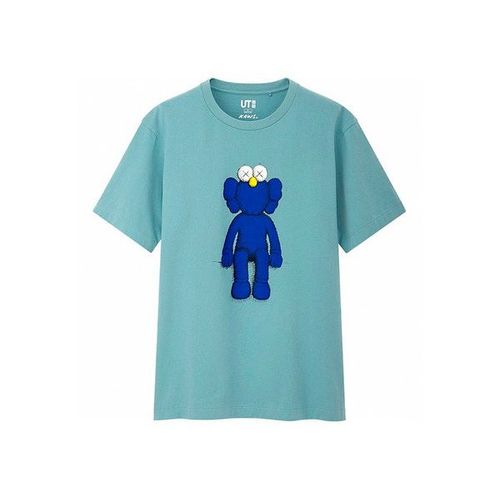 Kaws x Uniqlo Blaues BFF-T-Shirt